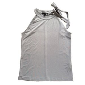 Banana Republic Tie-Neck Halter Top Grey Size Small